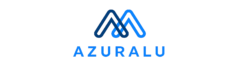 logo moderne azuralu en bleu